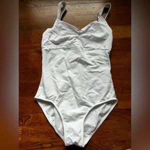 White Wear Moi Ballet Leotard, Low Back Pinch Front, Adult Medium